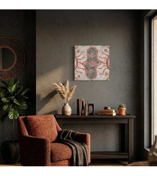 Reva Nungarrayi Dickson  mina mina Jukurrpa - Peinture art Aborigène Australie