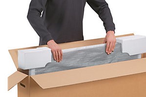 expédition toile sous carton